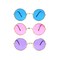 Skeleteen Tinted Round Hippie Glasses Pink Purple and Blue 60's Style Hipster Circle Sunglasses 12 Pairs